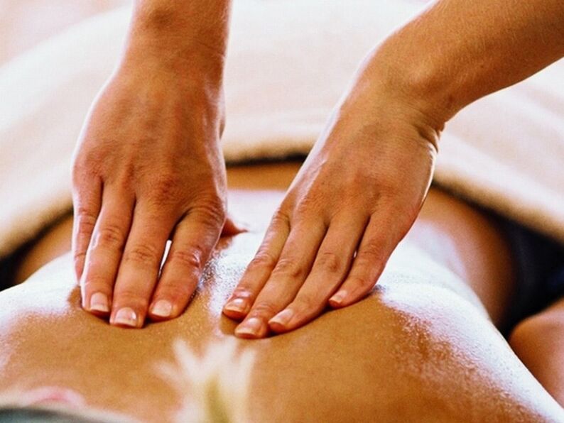 Trápaga osteokondrosia tratatzeko eta prebenitzeko masajea